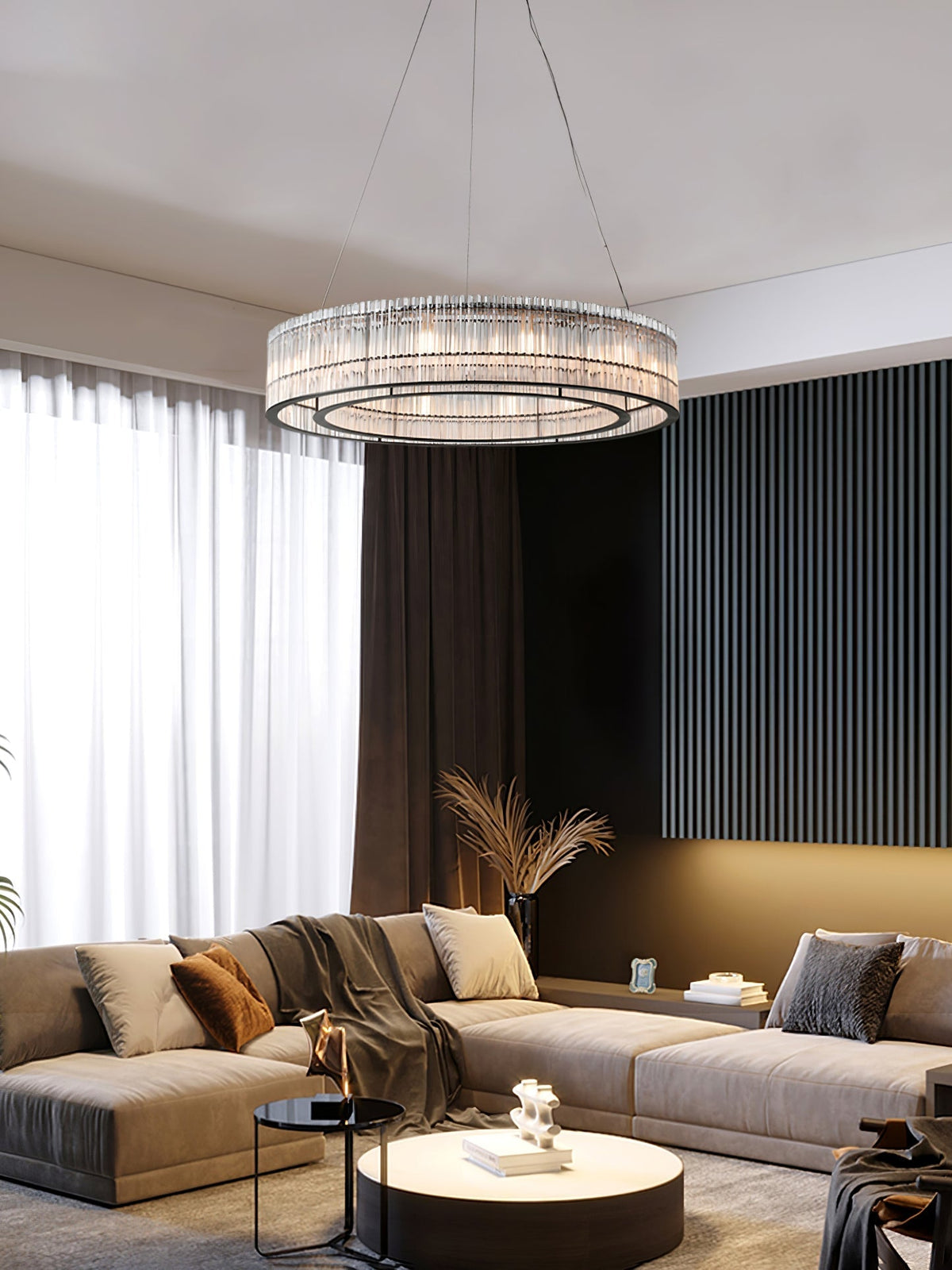 Celivia Moderne hanglamp van glasbuisring