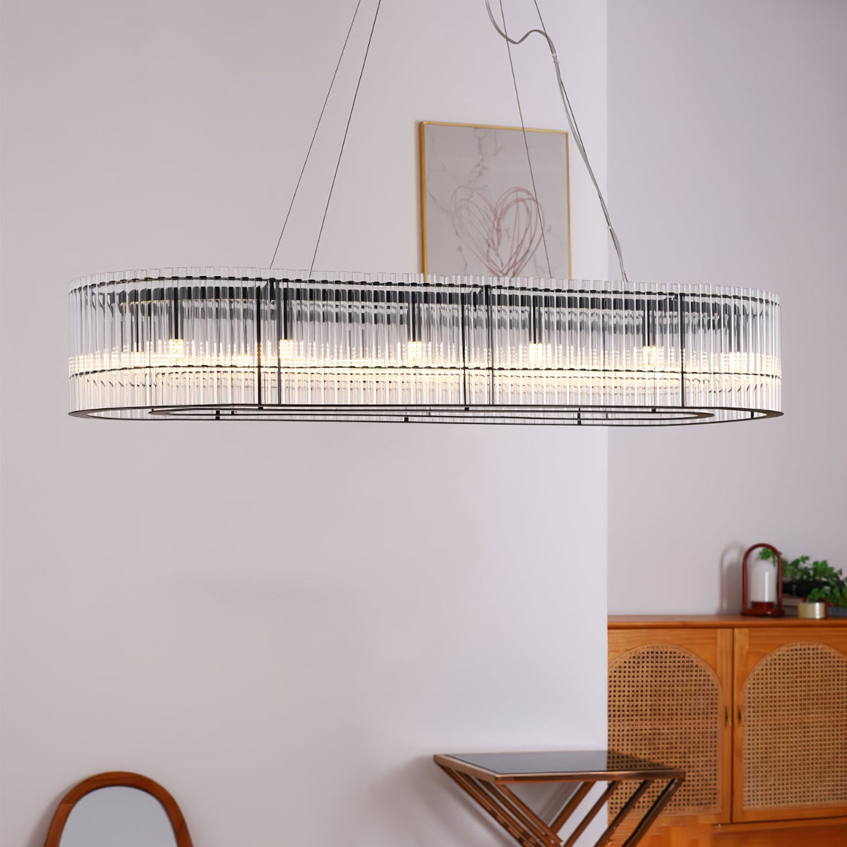 Celivia Moderne hanglamp van glasbuisring
