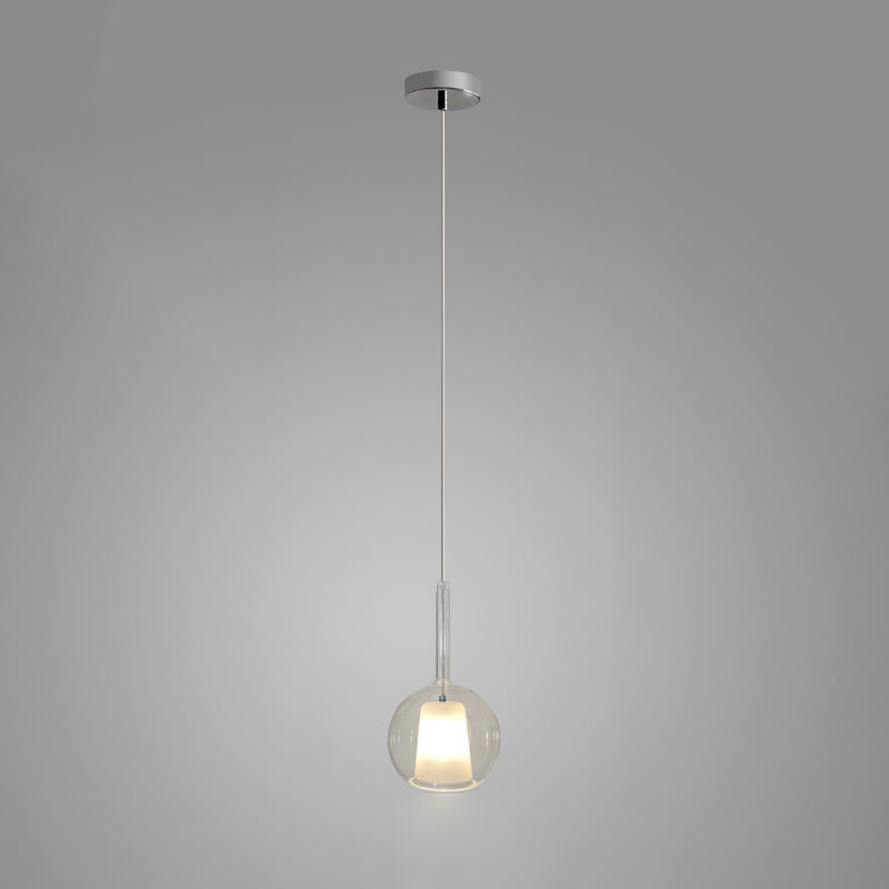 Lioranira hanglamp rookglas rond