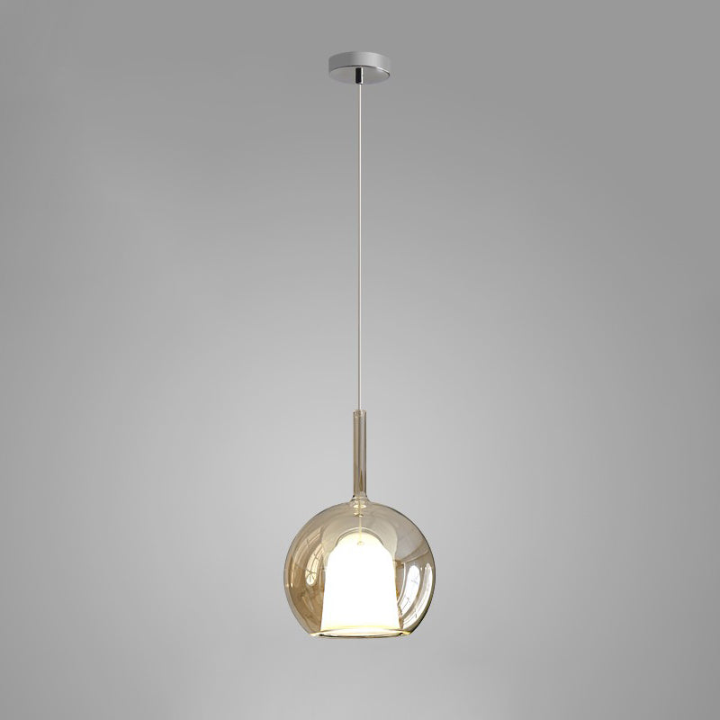 Lioranira hanglamp rookglas rond