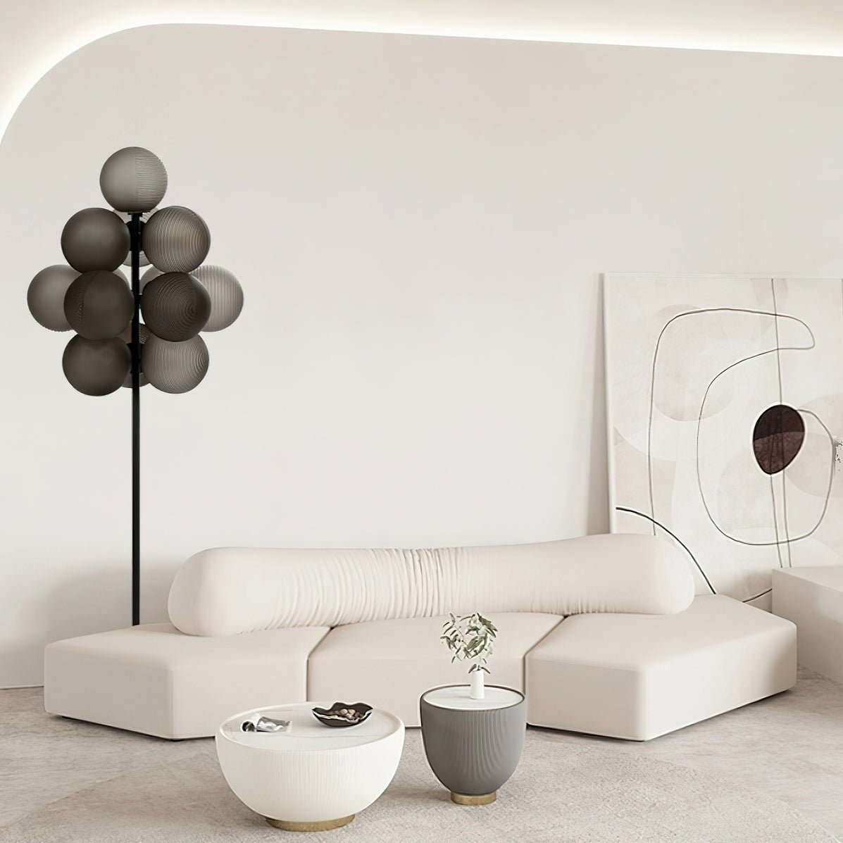 Nyrain glaskunst vloerlamp