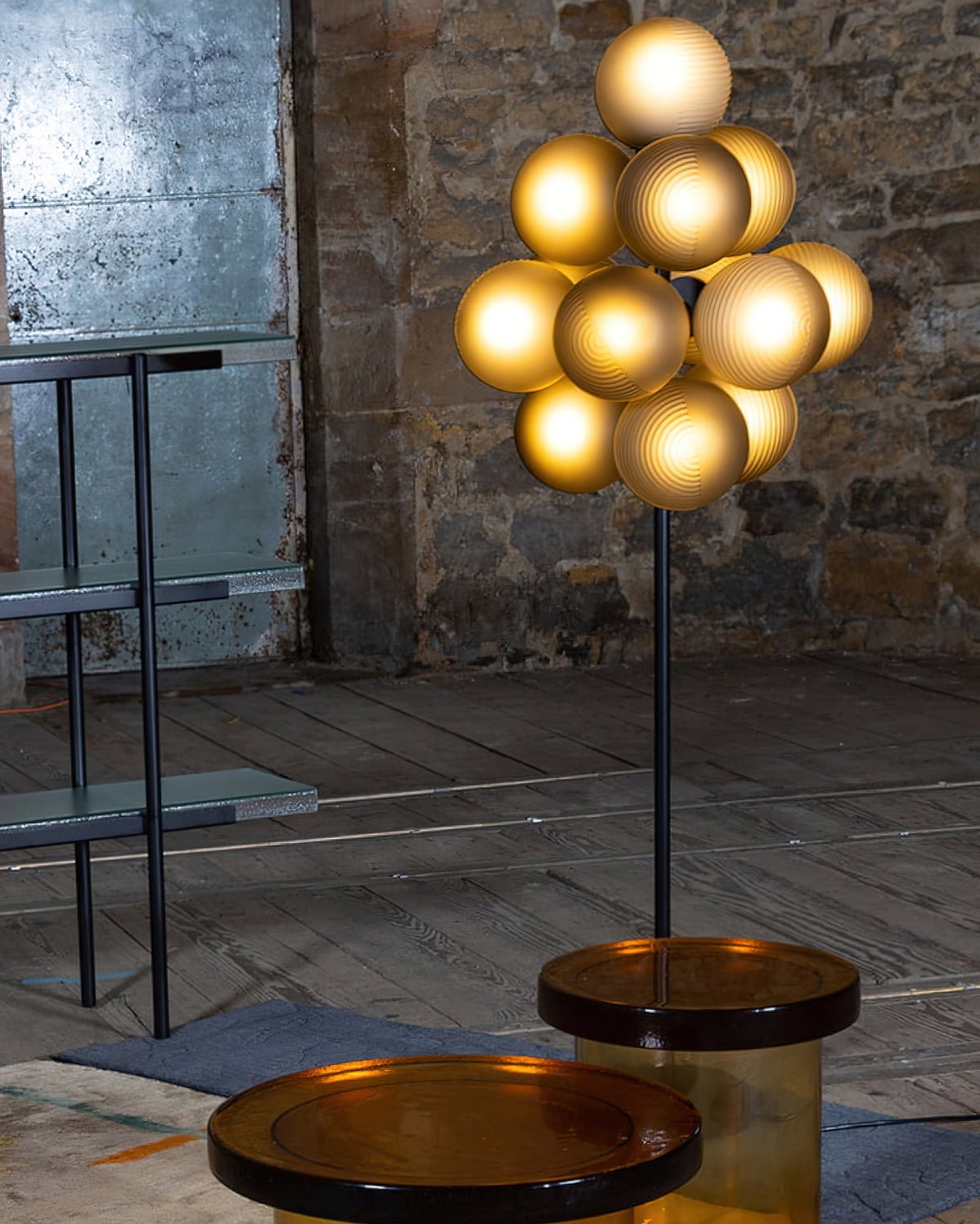 Nyrain glaskunst vloerlamp