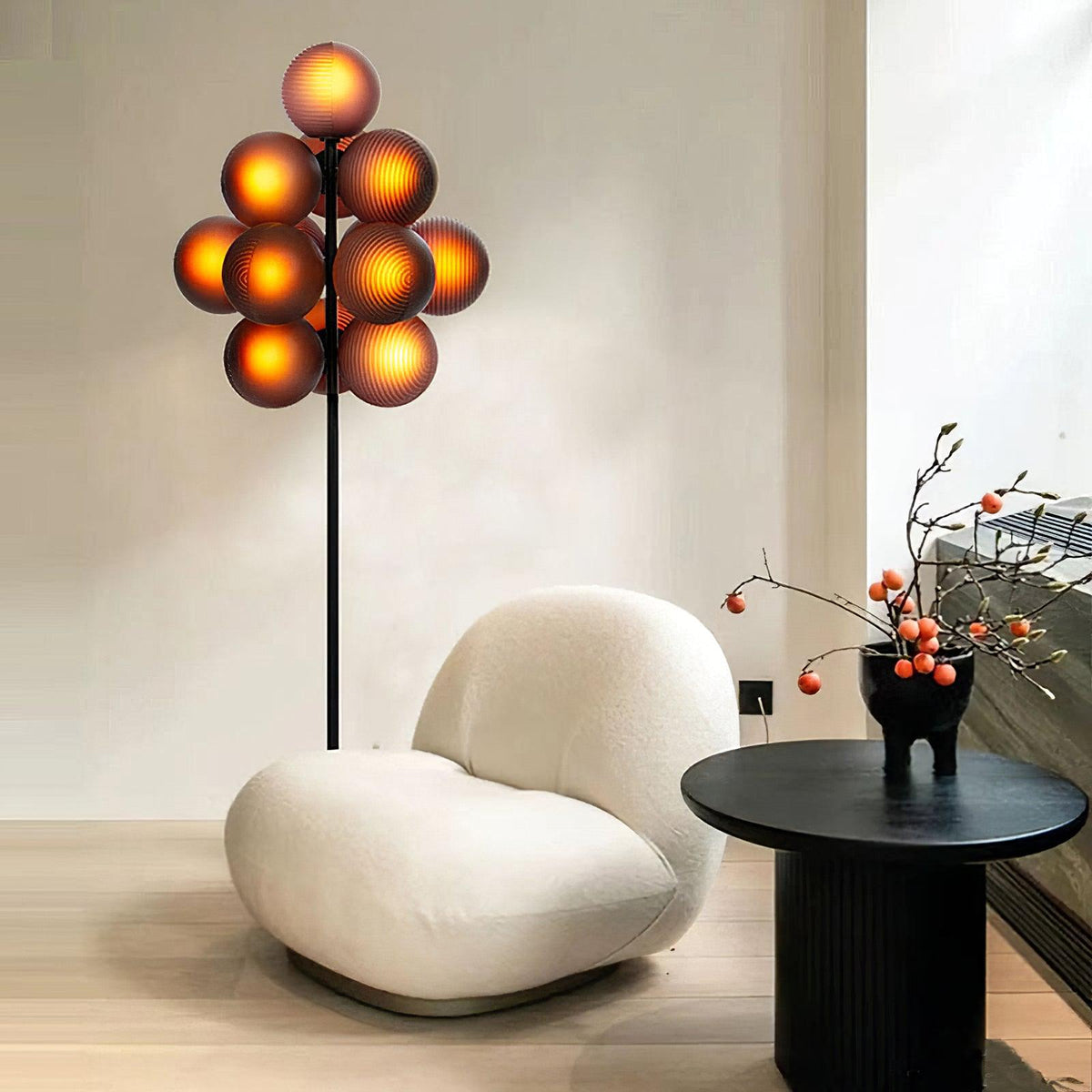 Nyrain glaskunst vloerlamp