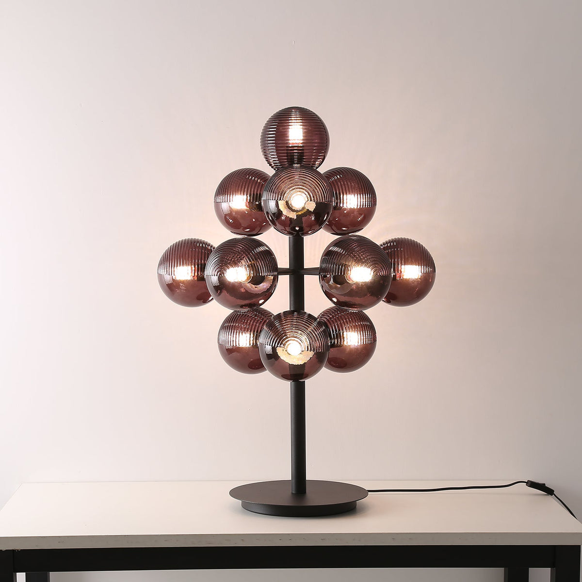 Wesley Moderne tafellamp van glas