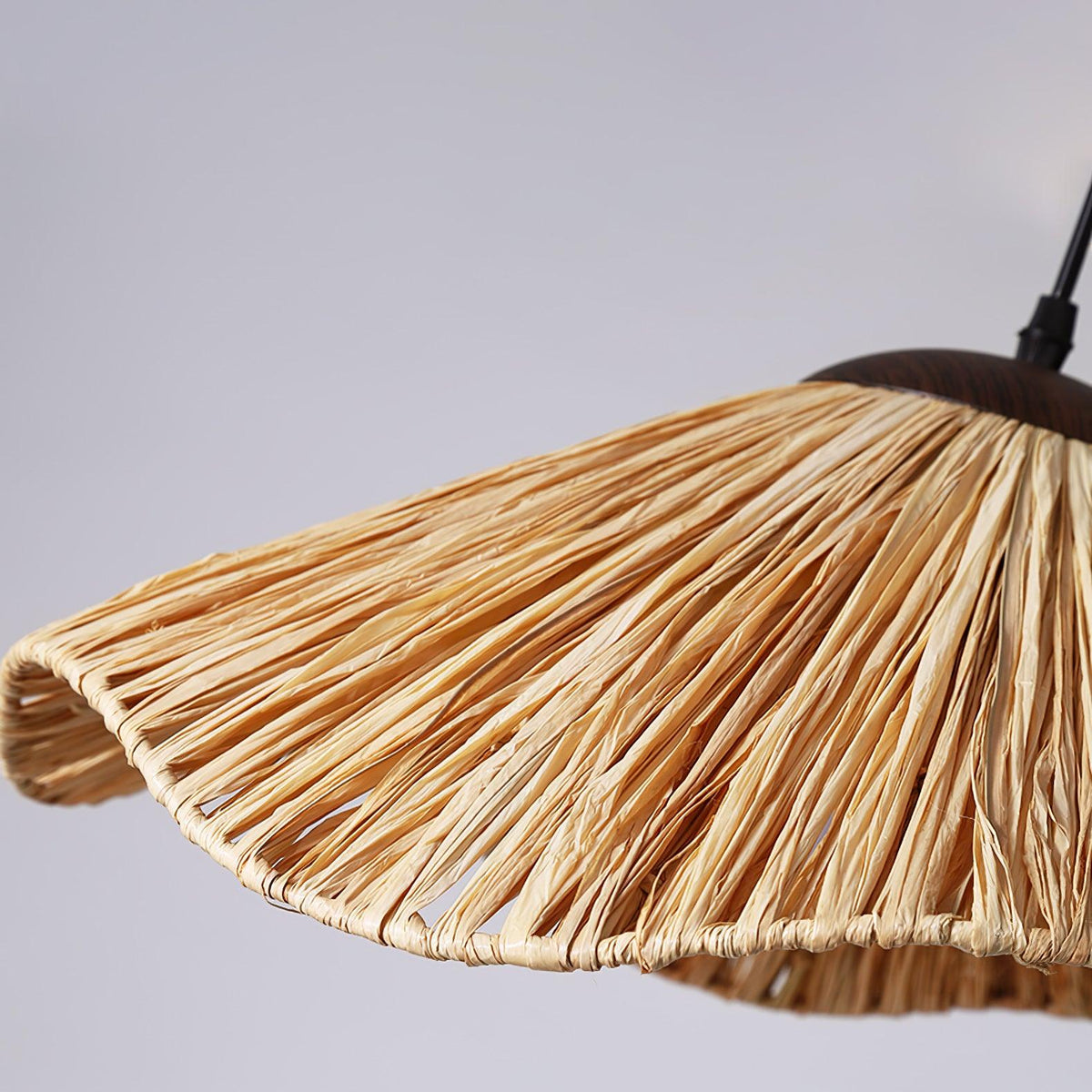 Falinor hanglamp met natuurlijk riet in bohemian stijl