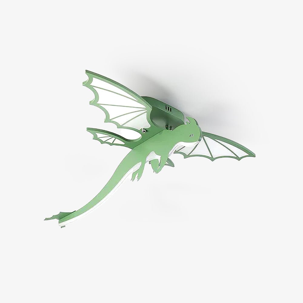 Miriora plafondlamp Groen Dinosaurus LED