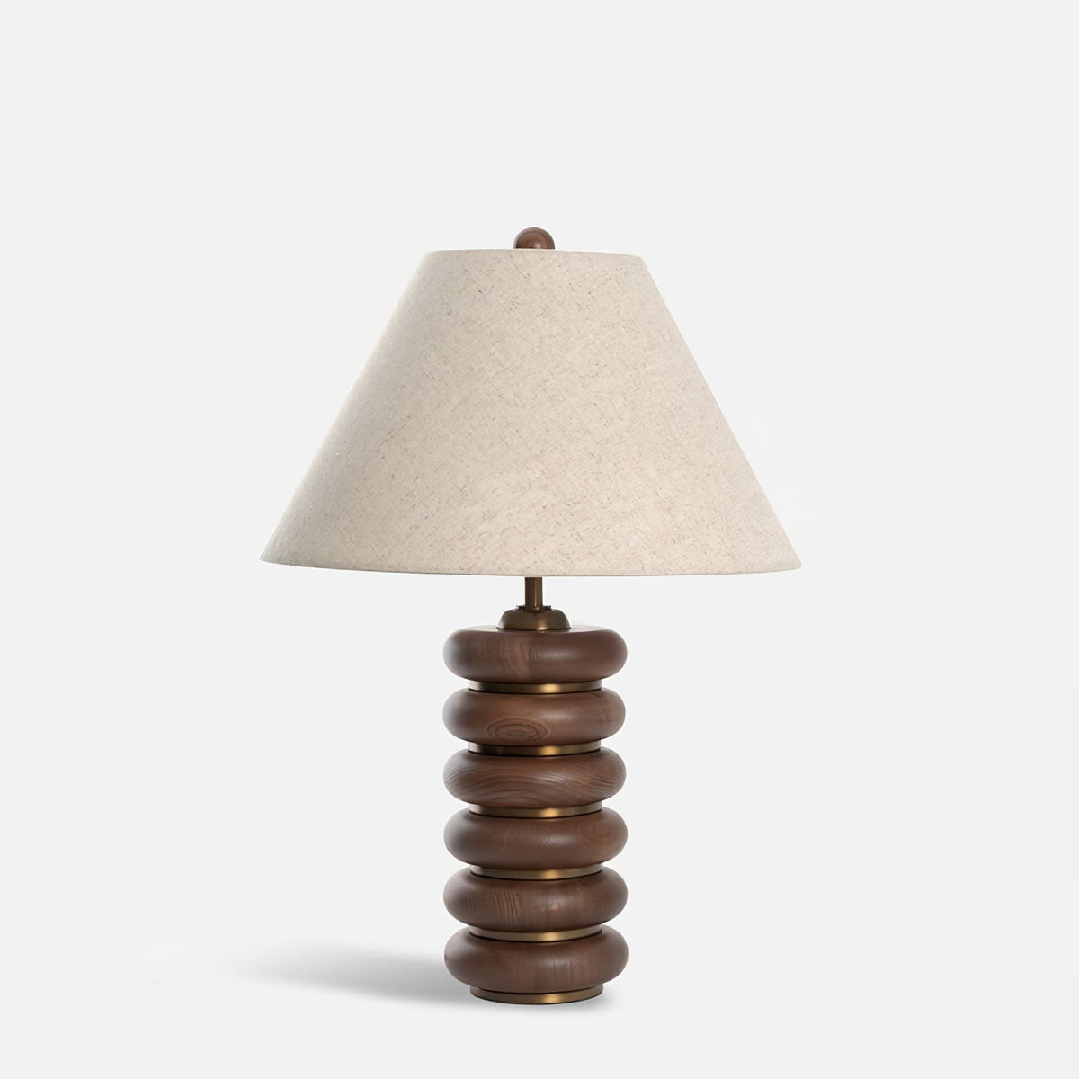 Rinalia Minimalistische tafellamp van walnoot