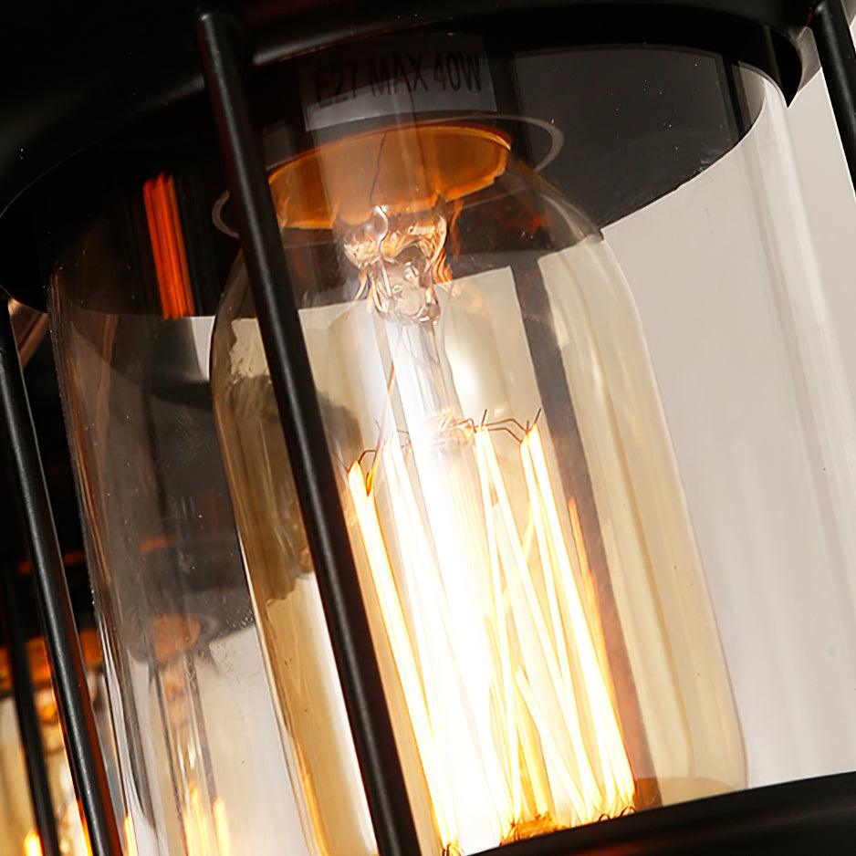 Elvisette hanglamp gitaarvorm rustiek walnoot hout vintage