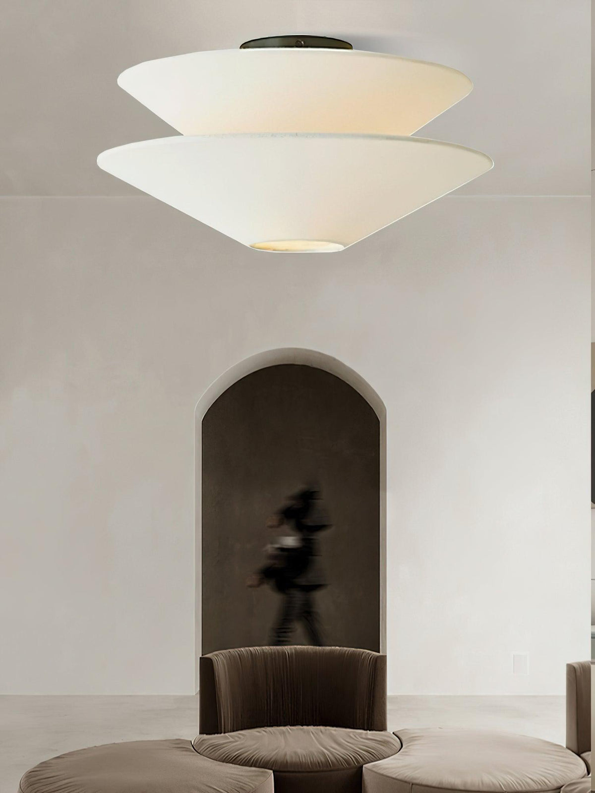 Ealo Noordse kunst stof Vlakke plafondlamp