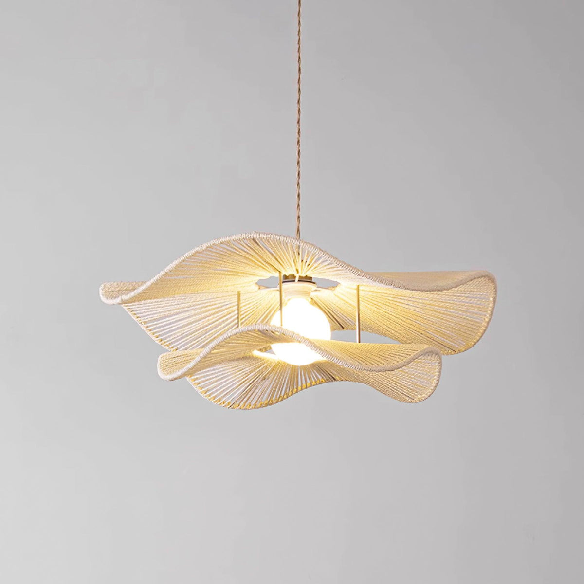 Solin Wave hanglamp van rotan