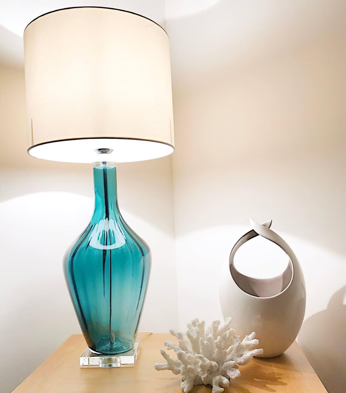 Celanelia tafellamp van glas