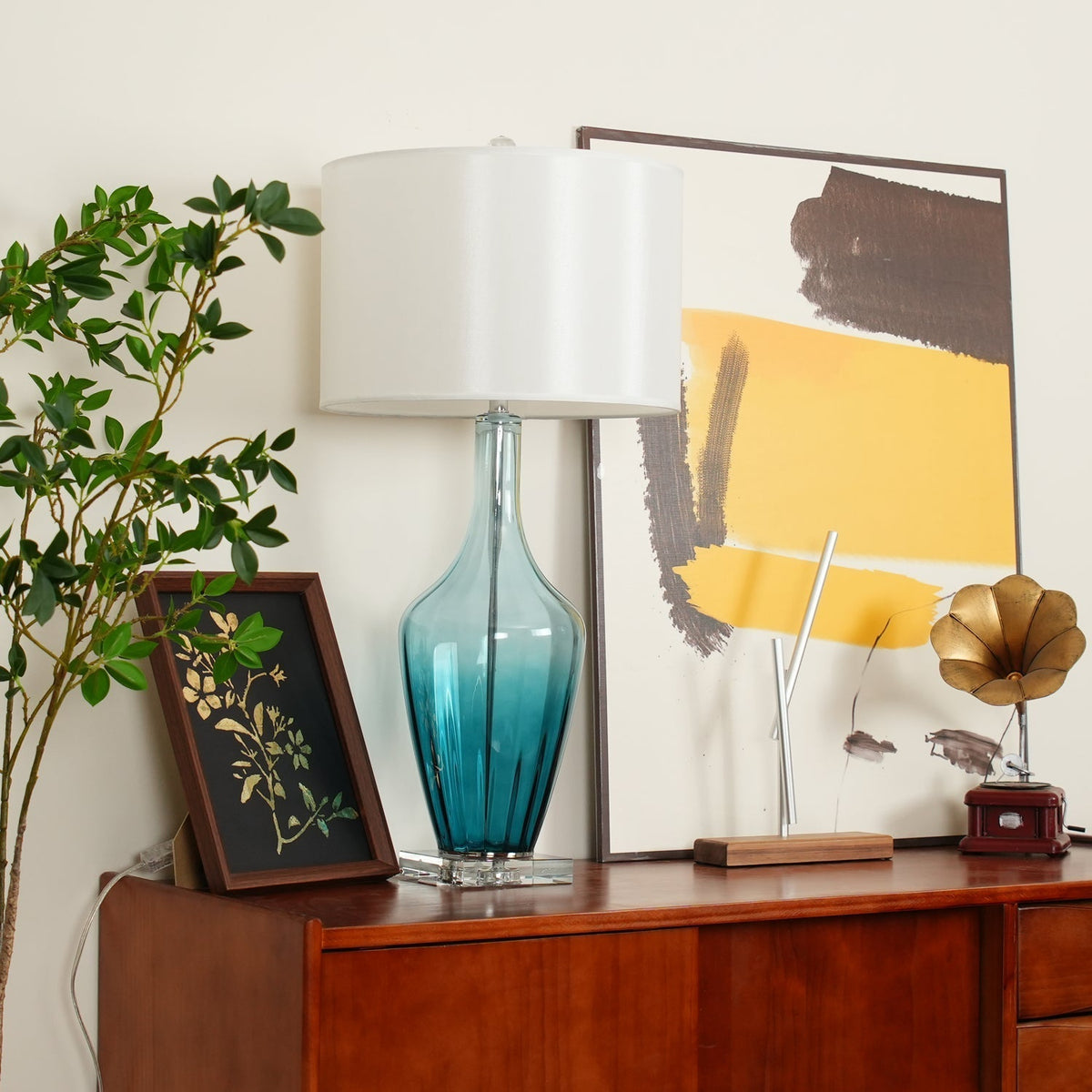 Celanelia tafellamp van glas