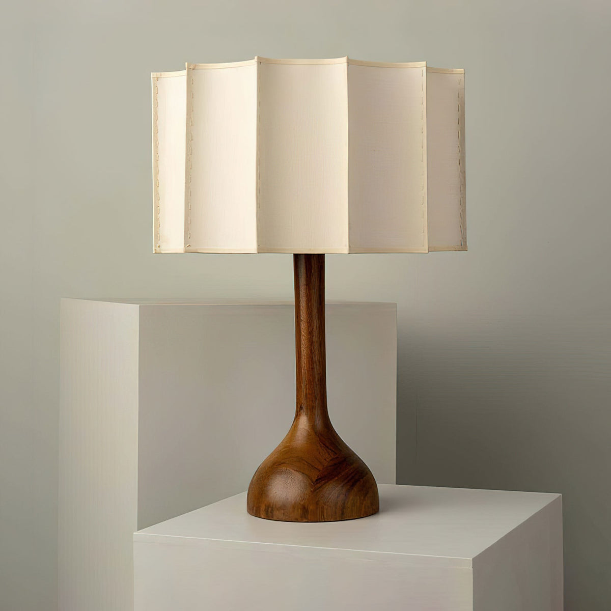 Livenq Houten Stoffen Retro tafellamp