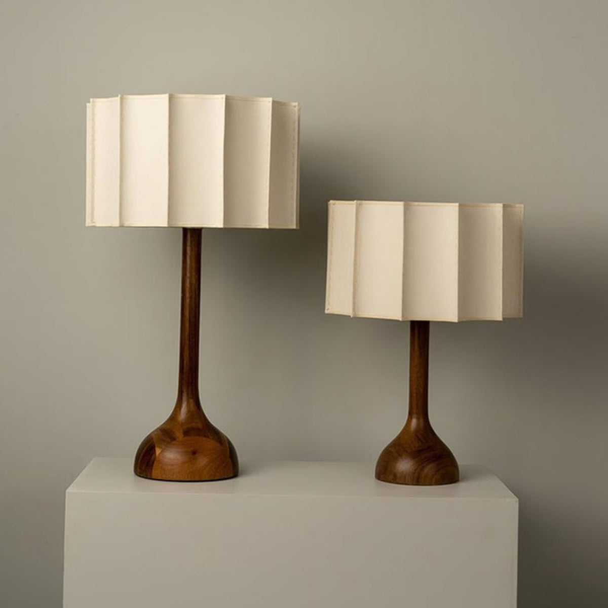 Livenq Houten Stoffen Retro tafellamp
