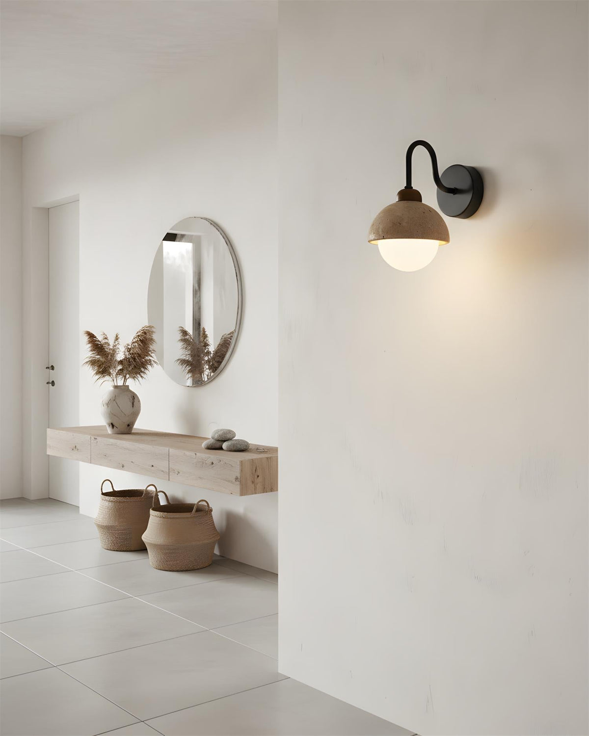 Nodule wandlamp