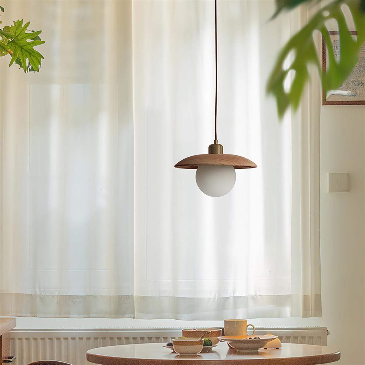 Cirisena hanglamp walnootkleur