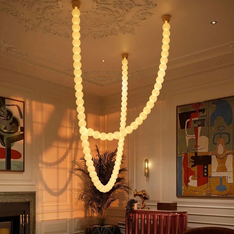 PearlCascade kroonluchter van glasparels