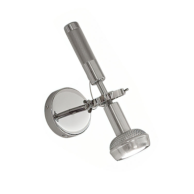 Halva wandlamp chroom aluminium