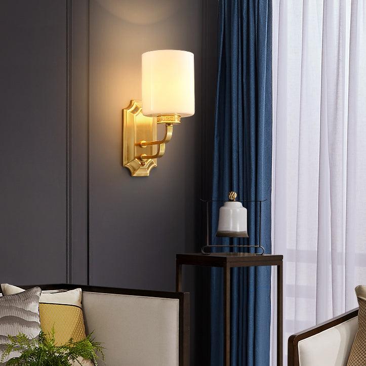 Regal klassieke messing wandlamp