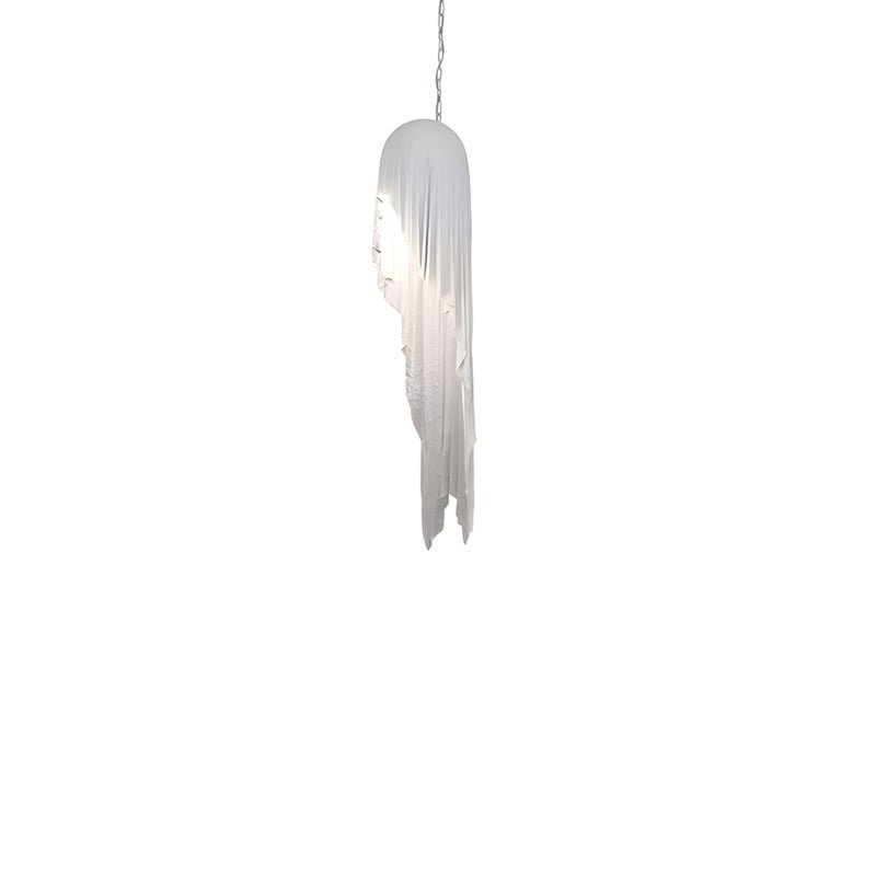Serelia hanglamp met zijden stofdraperie