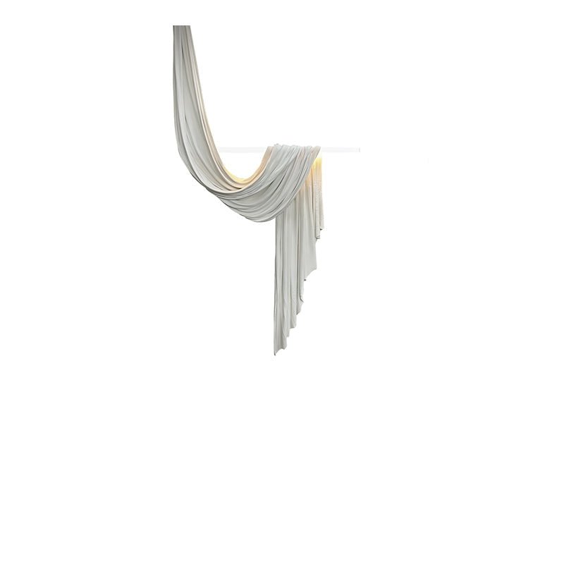 Serelia hanglamp met zijden stofdraperie