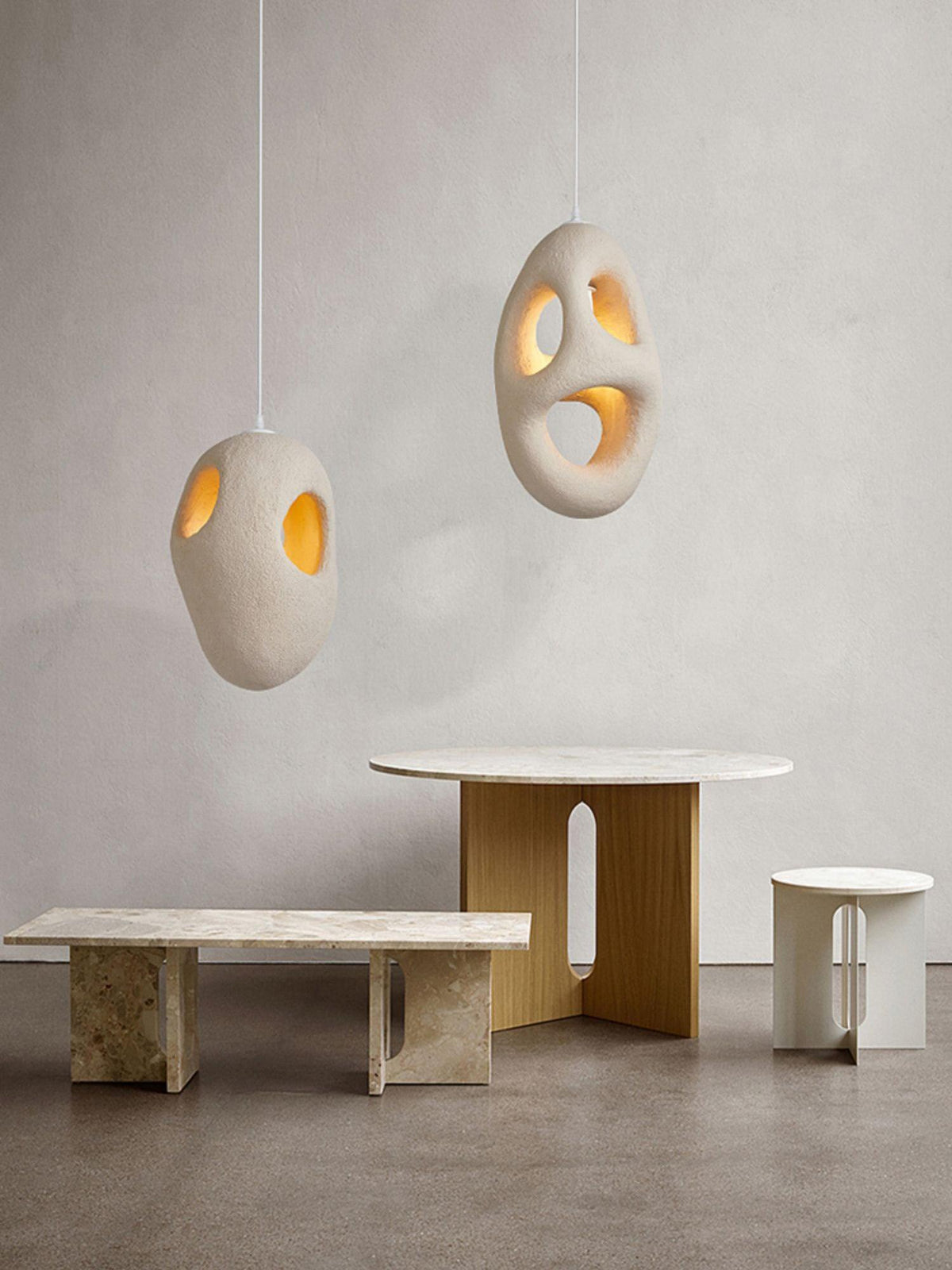 Evenu Beige artistieke hanglamp