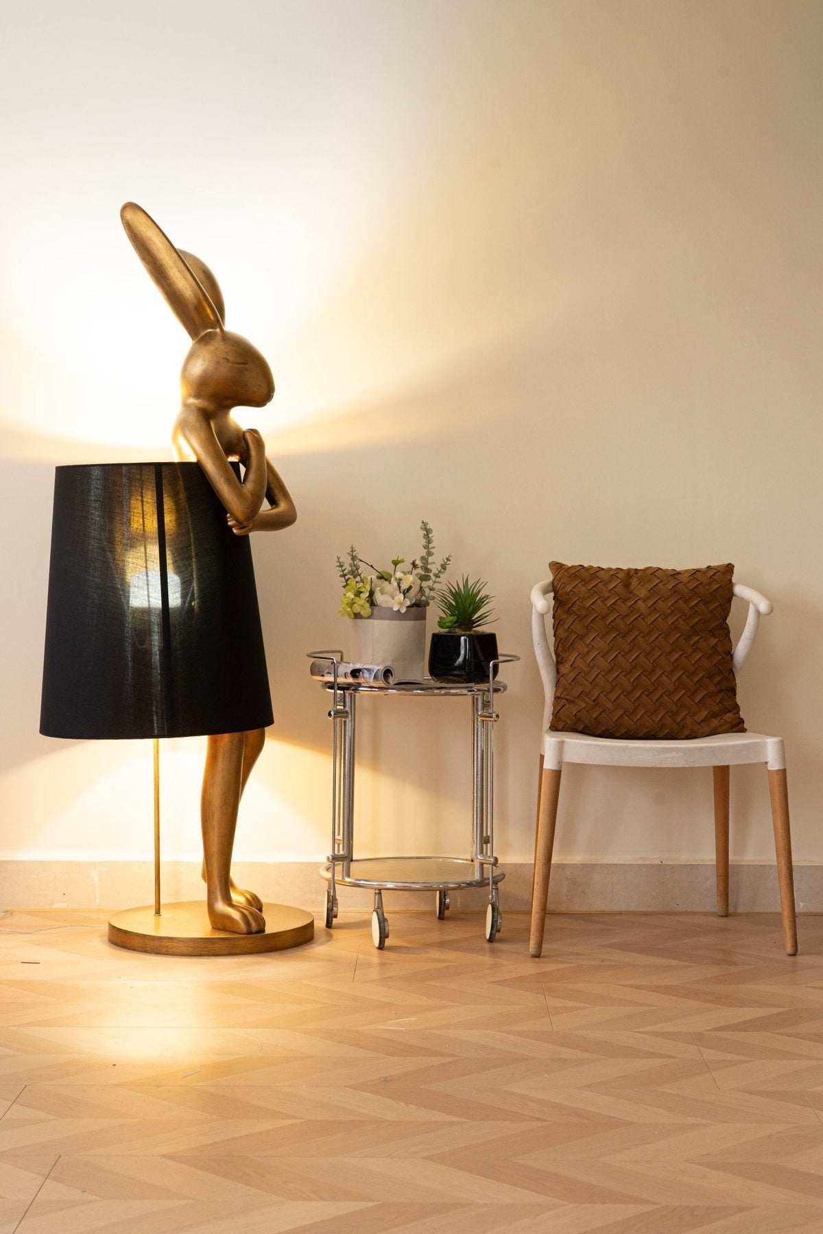 Sedr Luxe vloerlamp met silhouet van een konijn