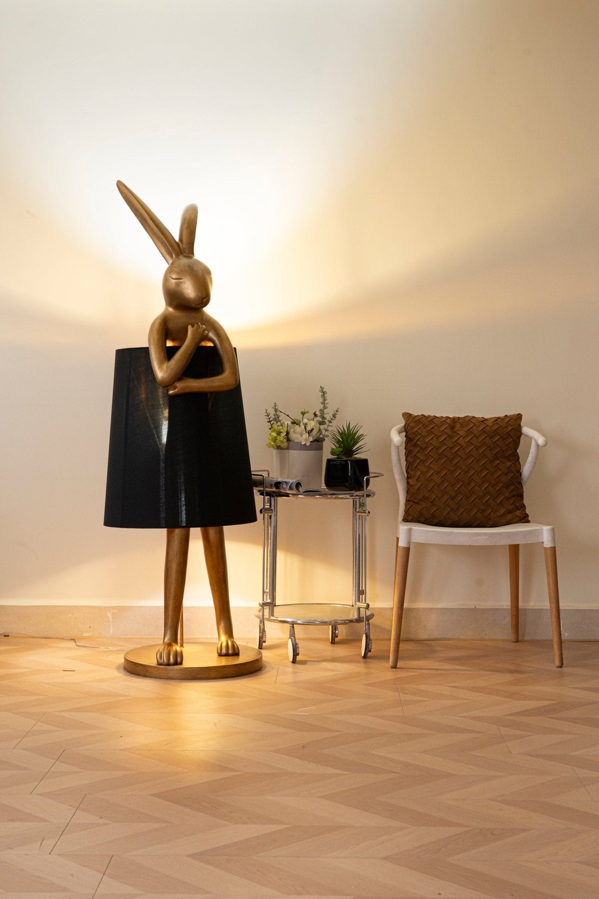 Sedr Luxe vloerlamp met silhouet van een konijn