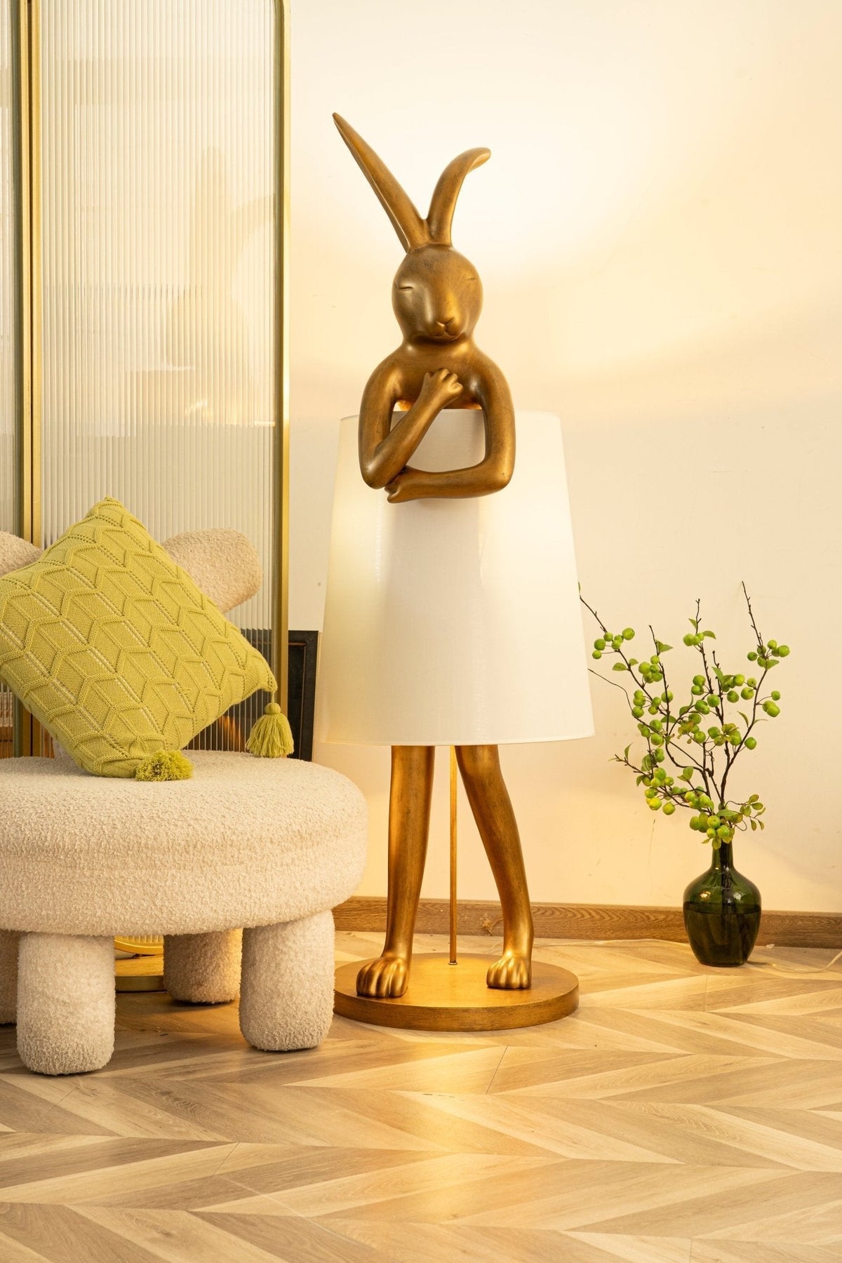Sedr Luxe vloerlamp met silhouet van een konijn