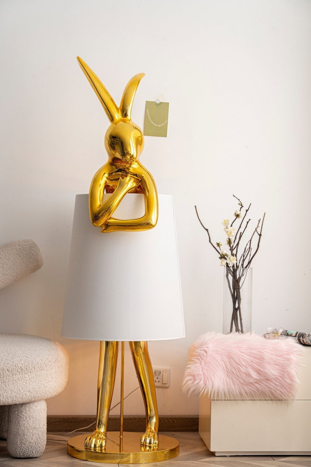 Sedr Luxe vloerlamp met silhouet van een konijn