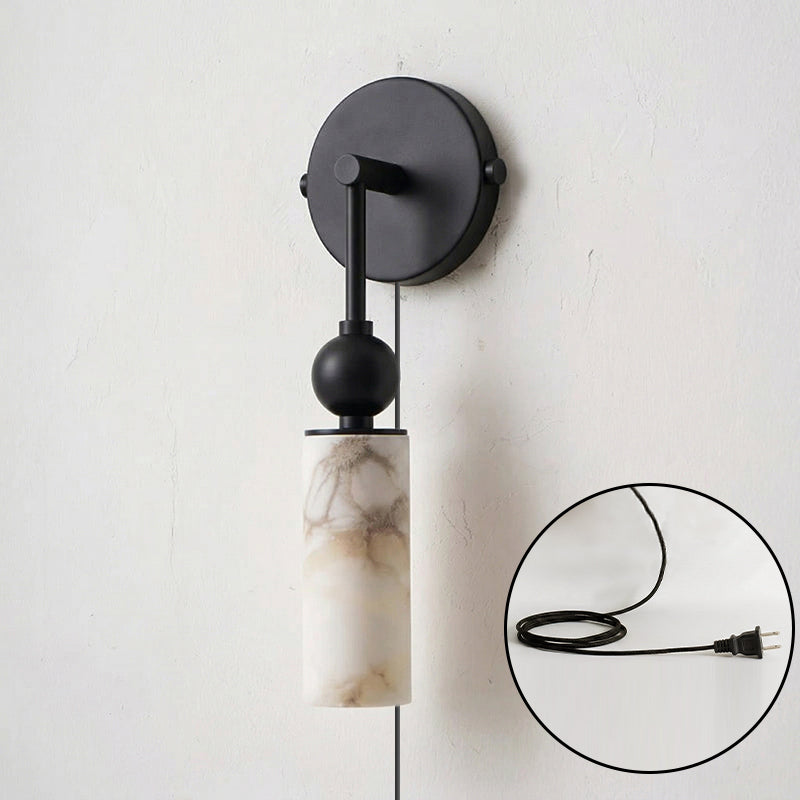 Eiraina albasten wandlamp met stekker