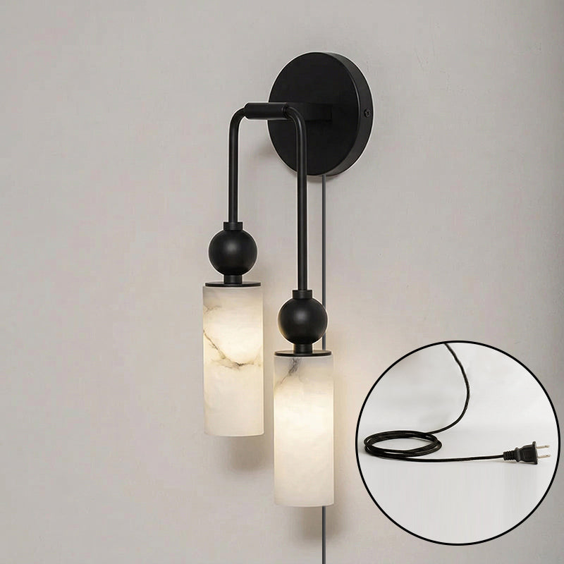 Eiraina albasten wandlamp met stekker