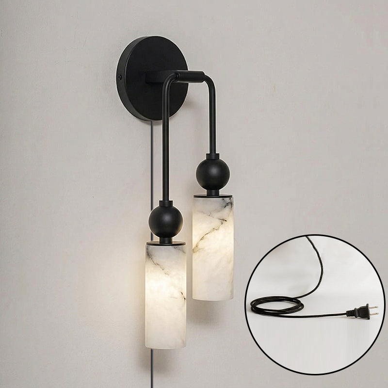 Eiraina albasten wandlamp met stekker