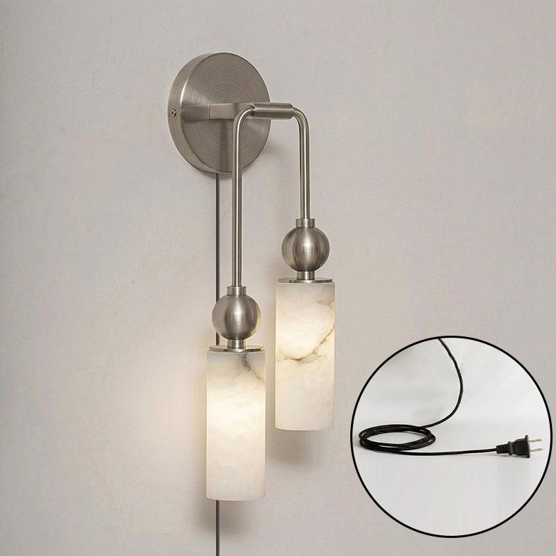 Eiraina albasten wandlamp met stekker
