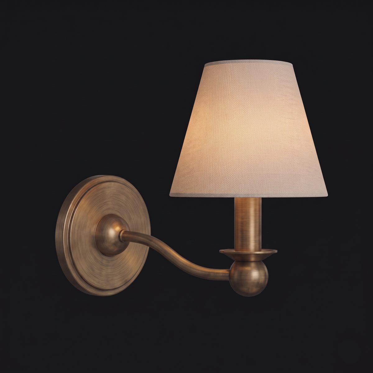 Finsmere stoffen wandlamp