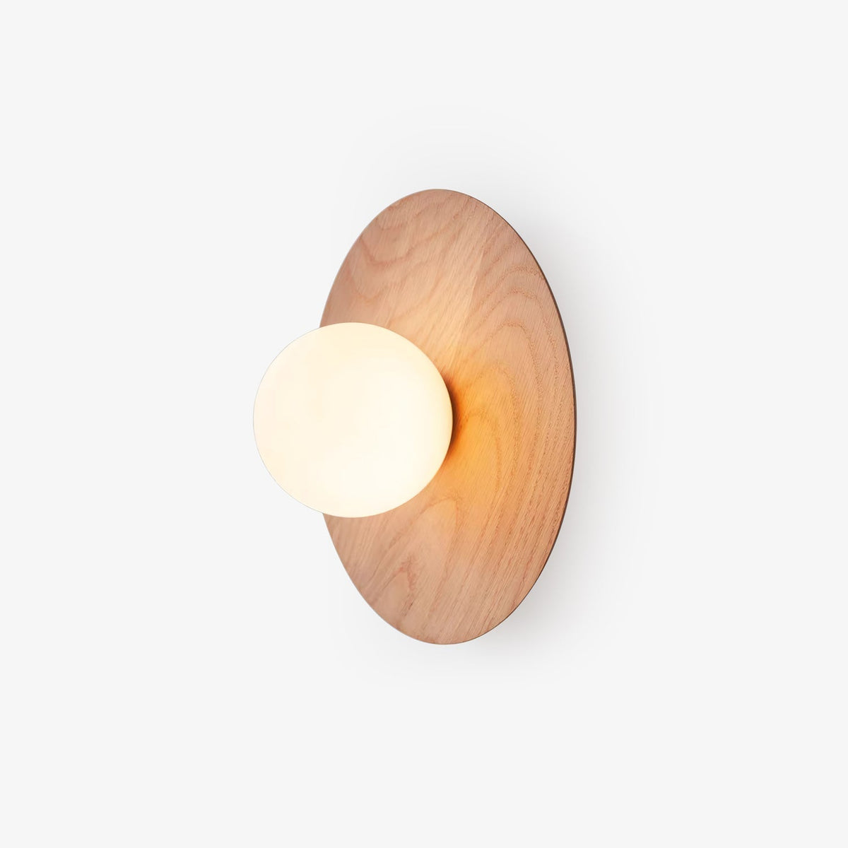 Eloza moderne minimalistische wandlamp van hout en glas