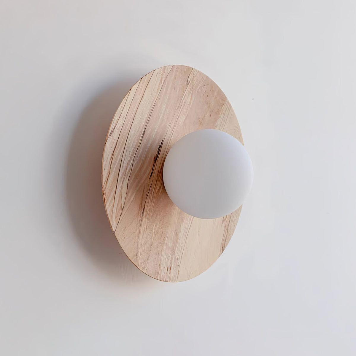 Eloza moderne minimalistische wandlamp van hout en glas