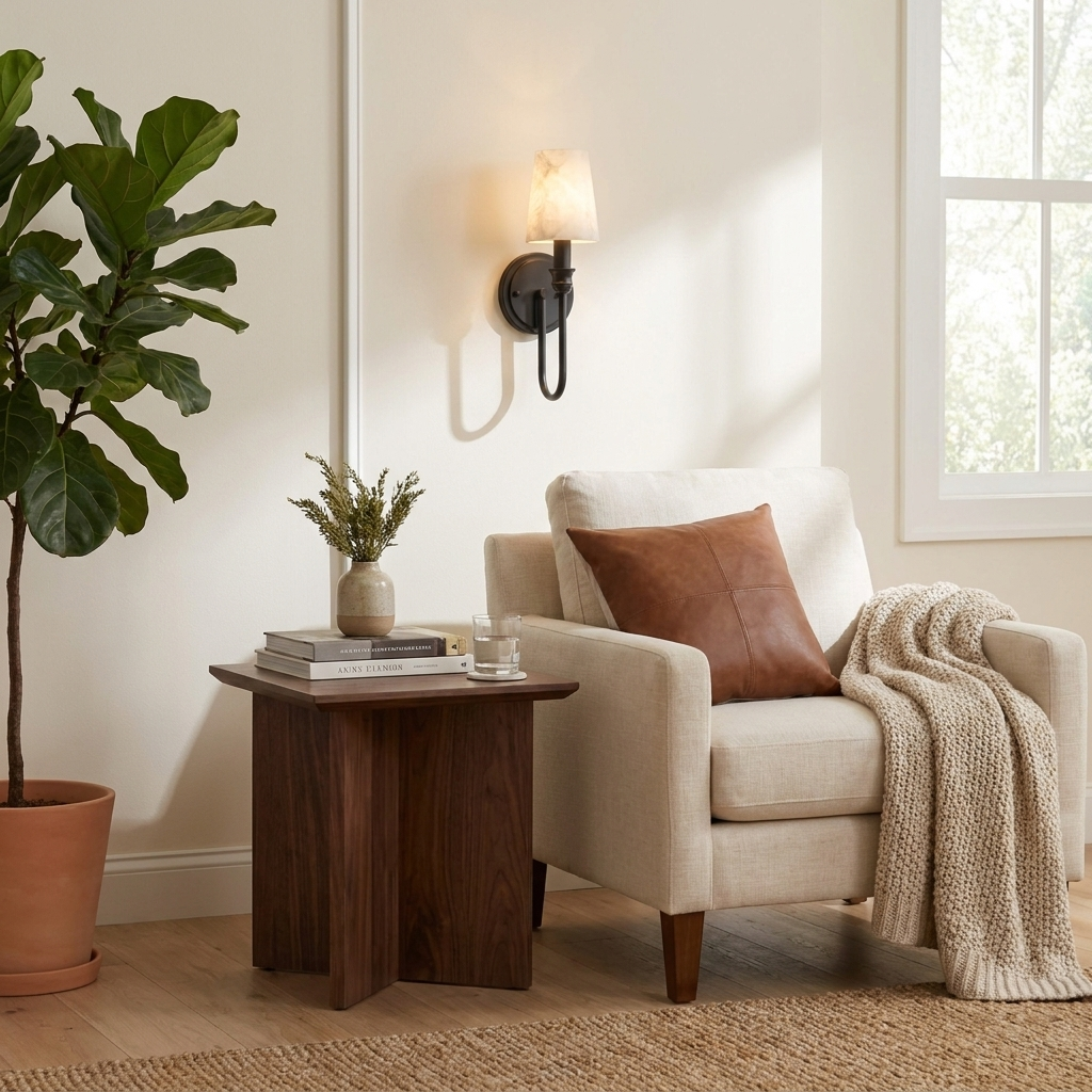 Stavernford Albasten wandlamp