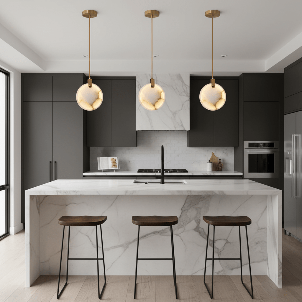 Harvest albasten hanglamp