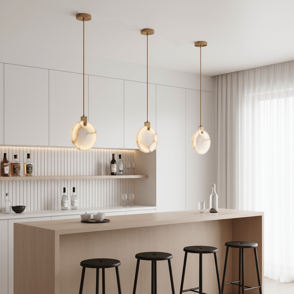Harvest albasten hanglamp