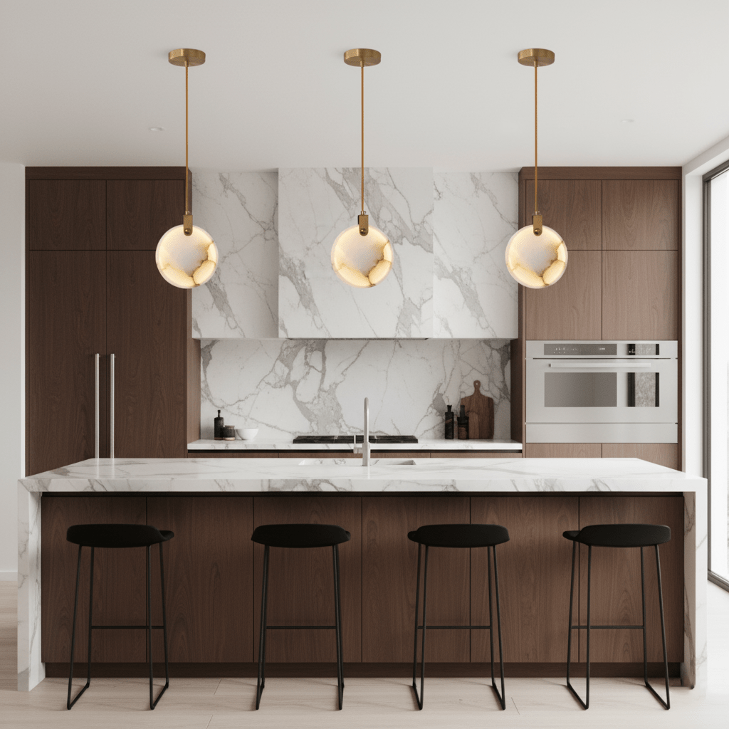 Harvest albasten hanglamp