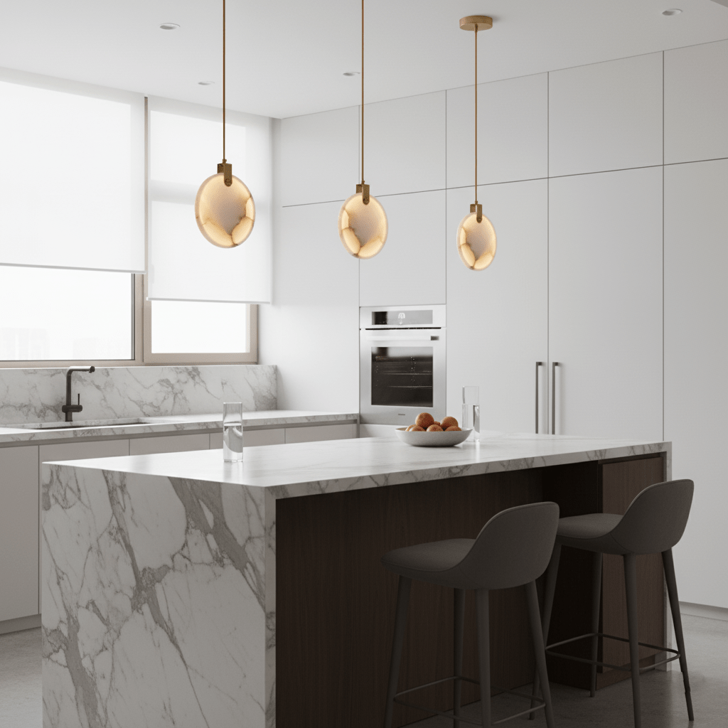 Harvest albasten hanglamp