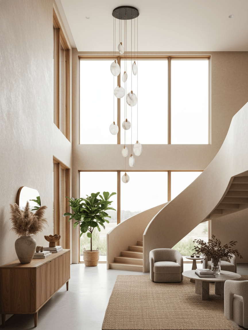 Harvest albasten hanglamp