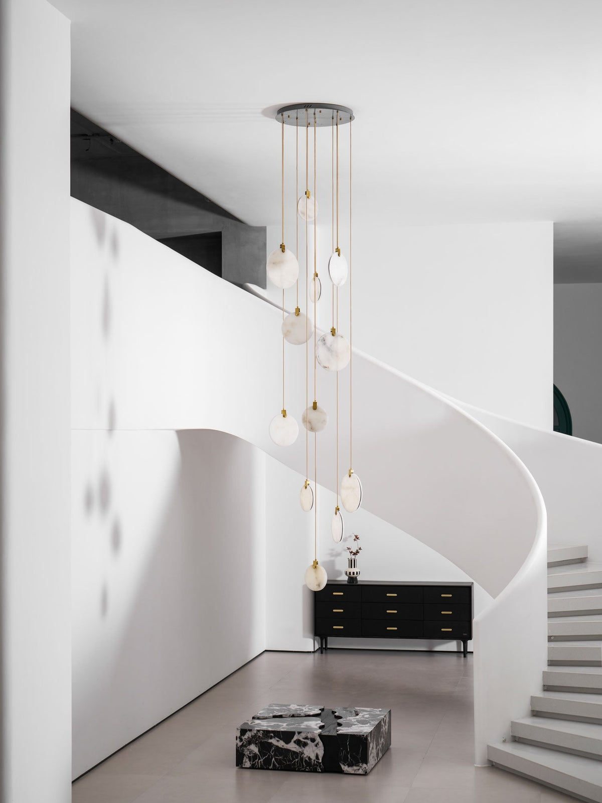 Harvest albasten hanglamp