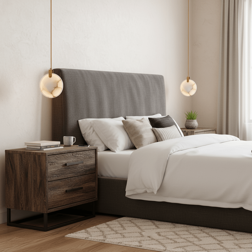 Harvest albasten hanglamp
