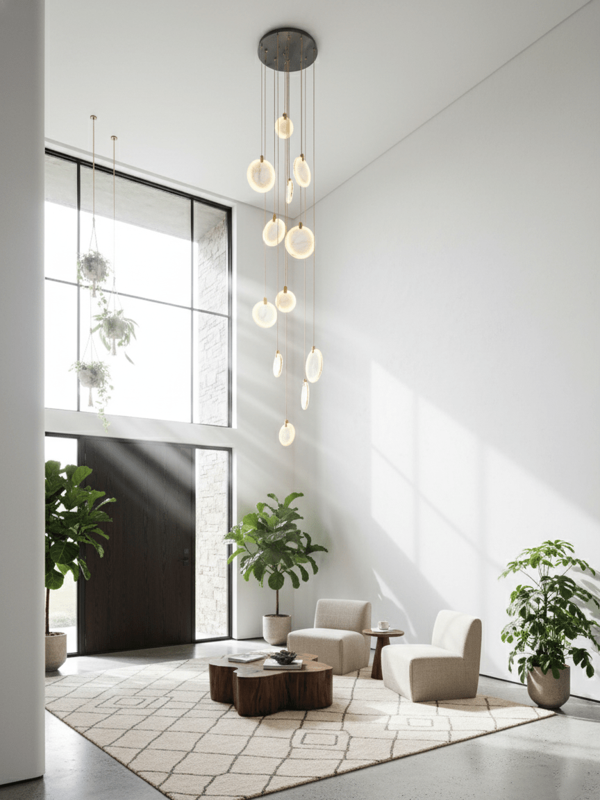 Harvest albasten hanglamp