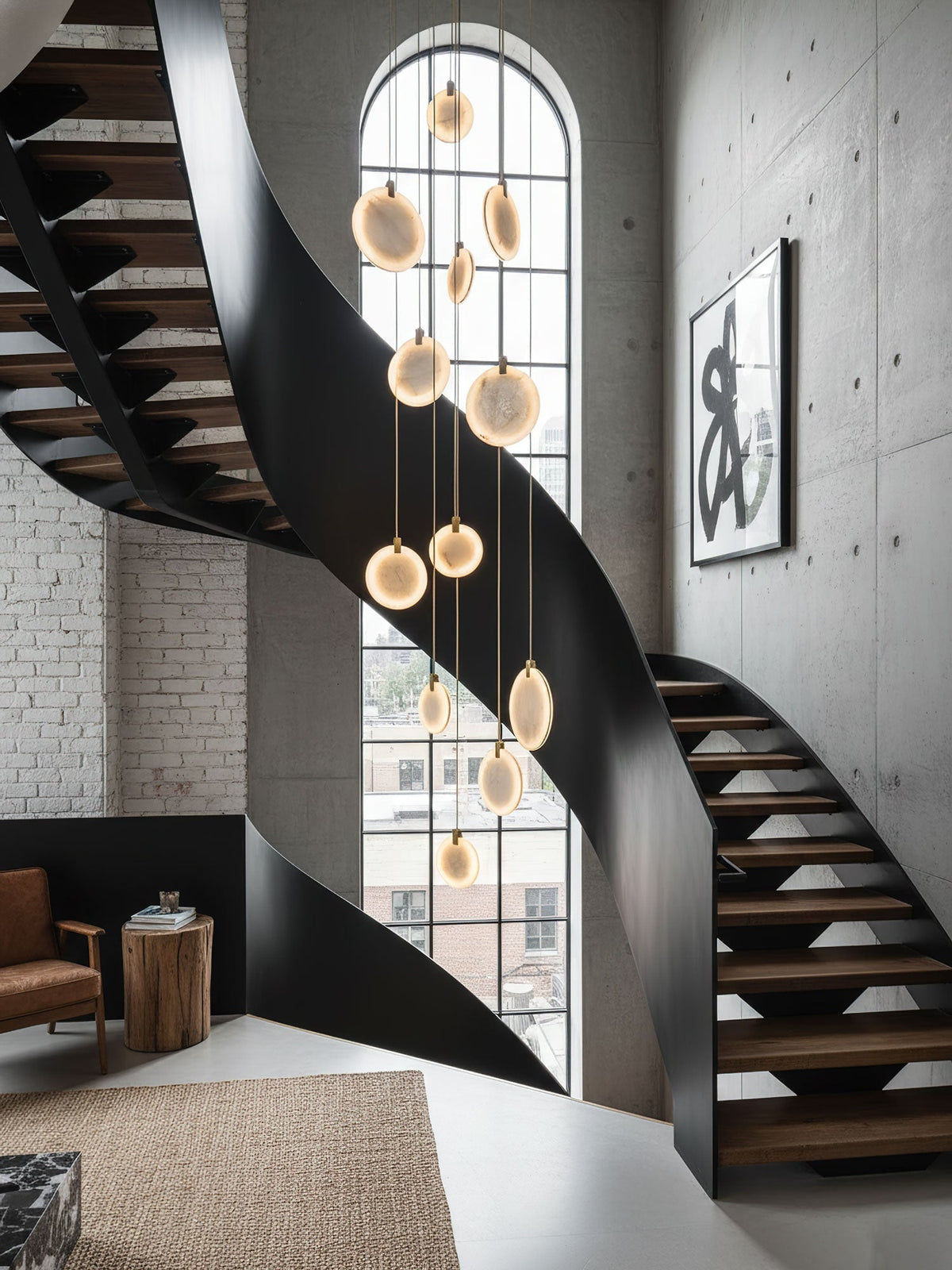 Harvest albasten hanglamp
