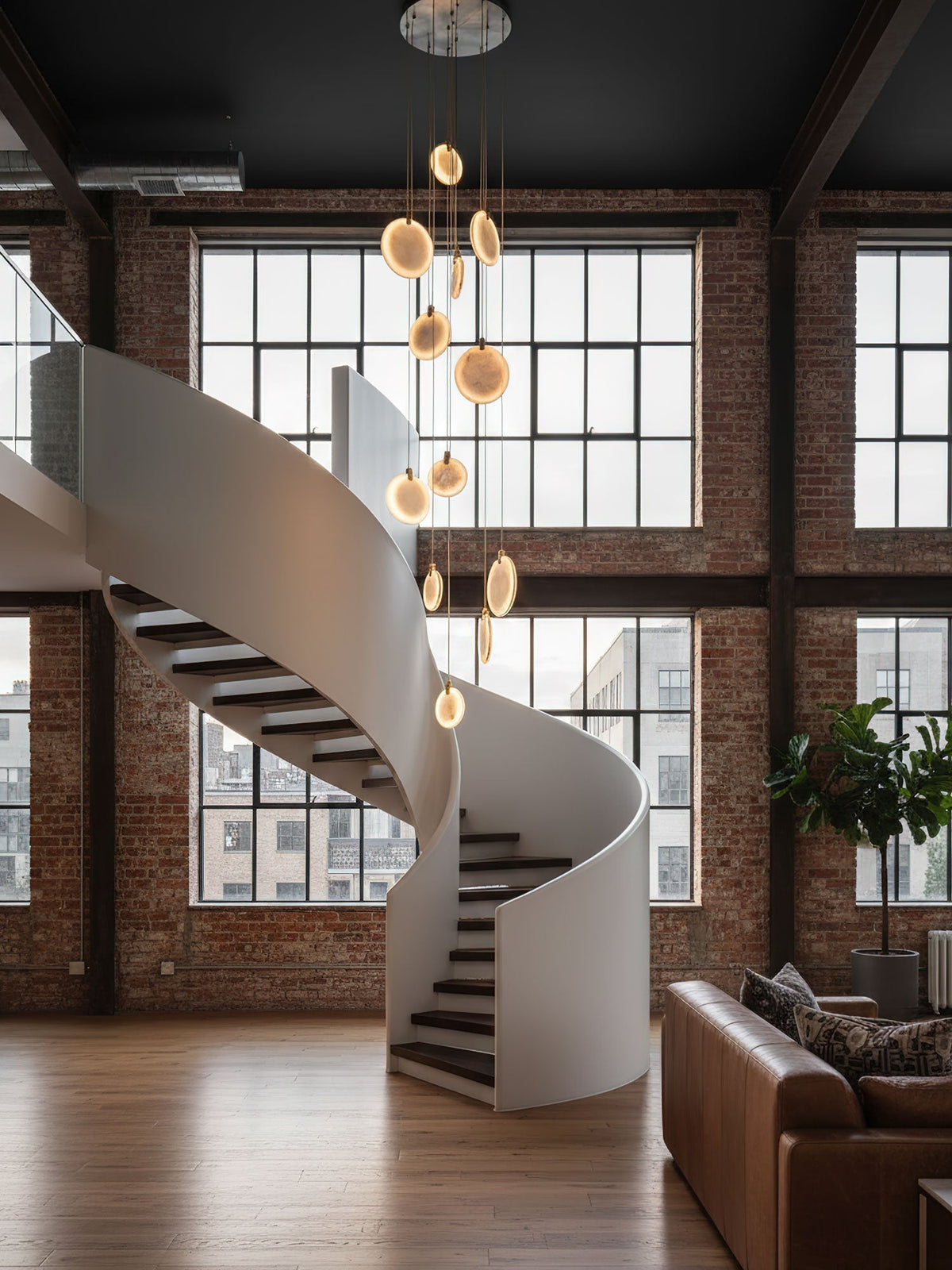 Harvest albasten hanglamp