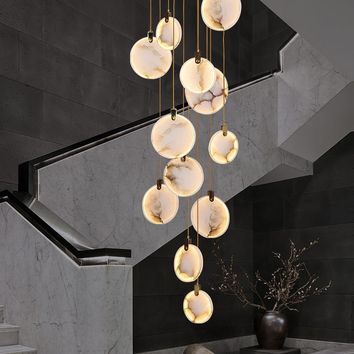 Harvest albasten hanglamp