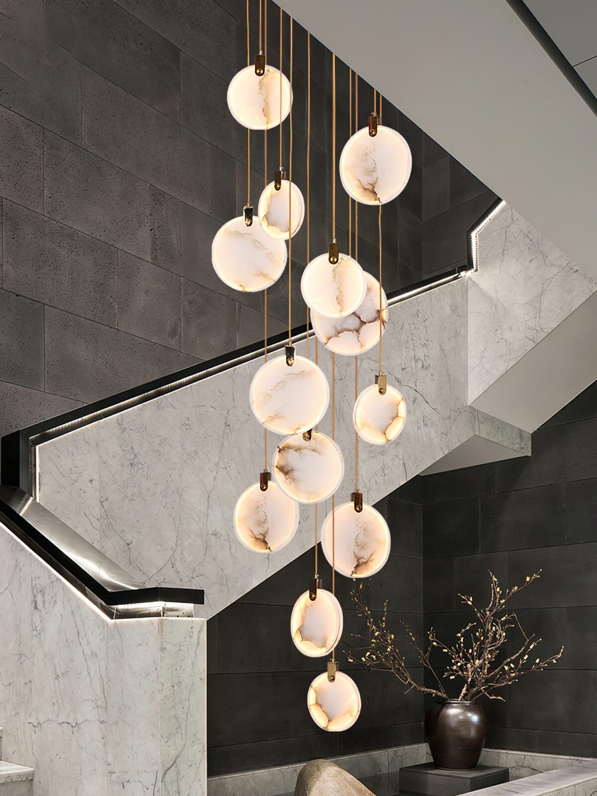 Harvest albasten hanglamp